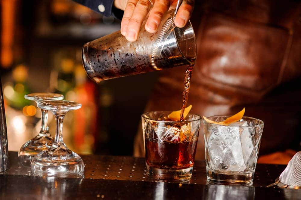Bartender Pouring a Cold Drink