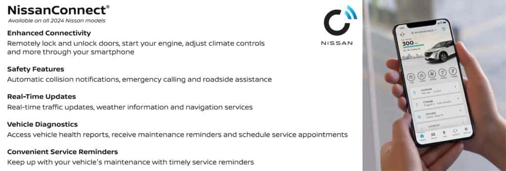 Nissan Connect Included for 3 Years on all 2024 Models