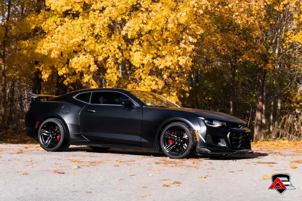 Camaro PPF to protect car paint against weather changes.