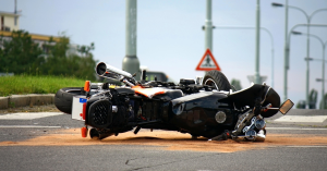 Motorcycle on the highway