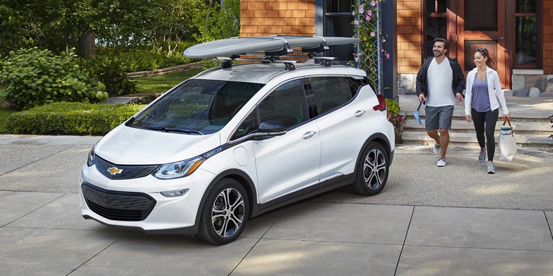 Chevy Bolt EV is parked .