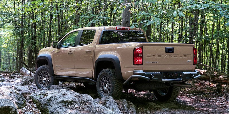 Exterior view of Chevy Colorado.