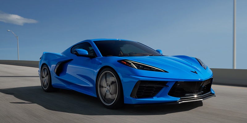 Corvette Z06 is shown parked outside 