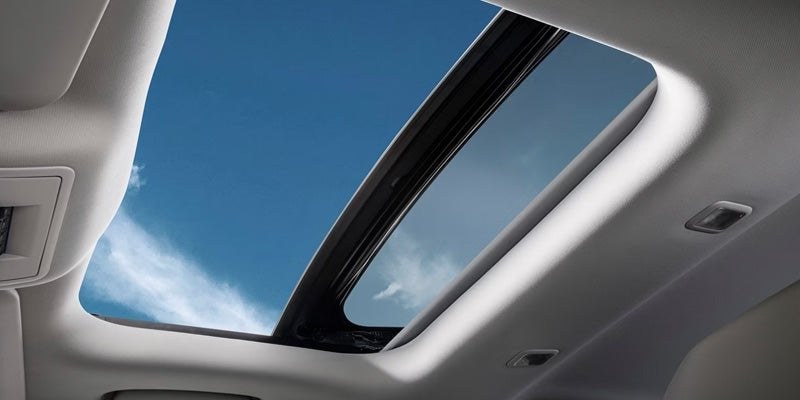 2026 Ford Bronco Sport moonroof from inside the cabin