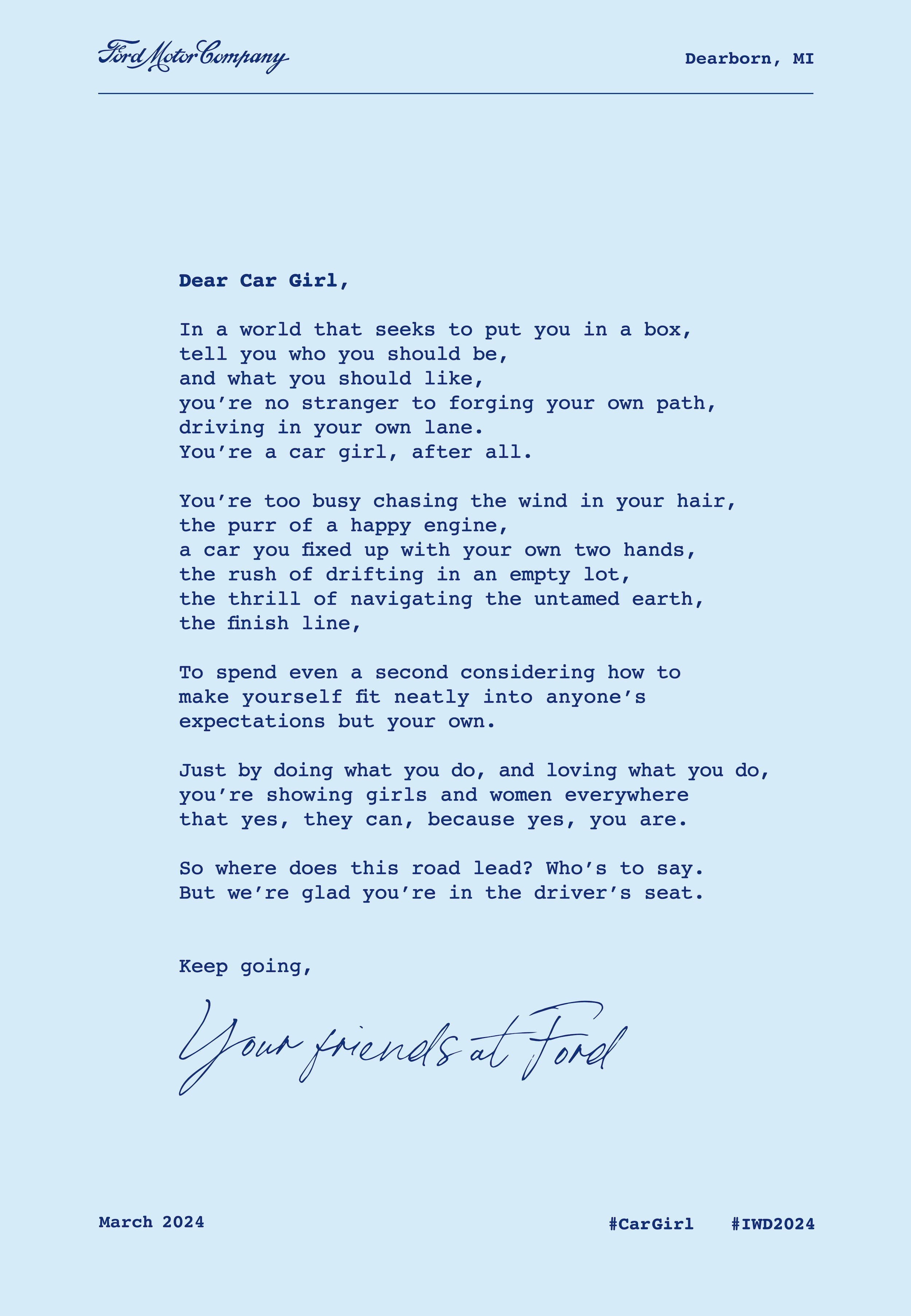 Ford's Commitment to Women in Automotive, Year-Round