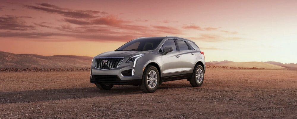 2023 Cadillac XT5 parked at dusk
