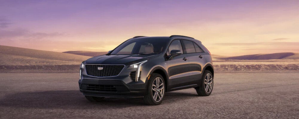 2023 Cadillac XT4 parked at dusk