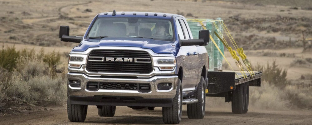 2021 RAM 2500 Towing Flatbed Trailer