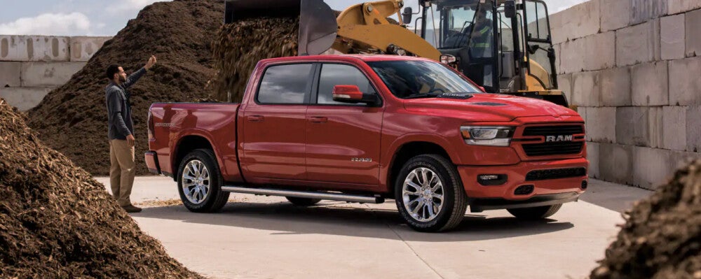 2021 RAM 1500 at Construction Site