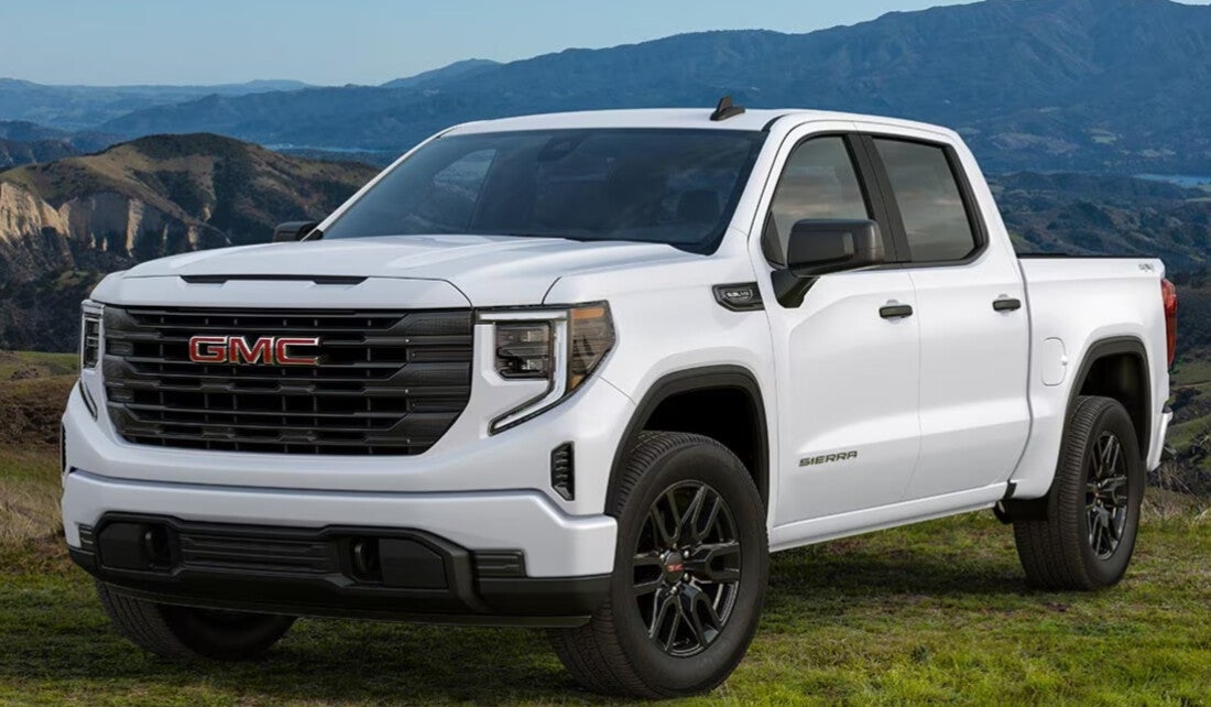 White 2026 GMC Sierra 1500 in field