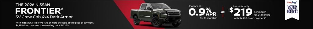 2026 Nissan Frontier Crew Cab SV 4x4 Dark Armor