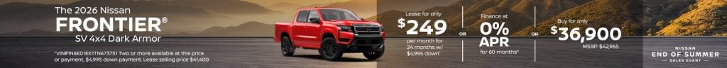 2026 Nissan Frontier SV 4x4 Dark Armor