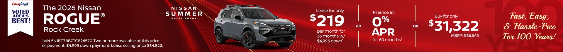 2026 Nissan Rogue Rock Creek