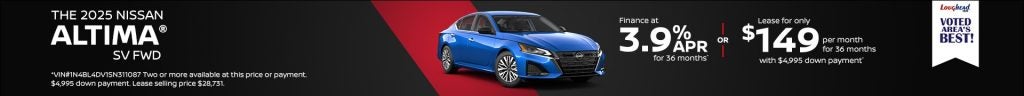 2025 Nissan Altima SV FWD