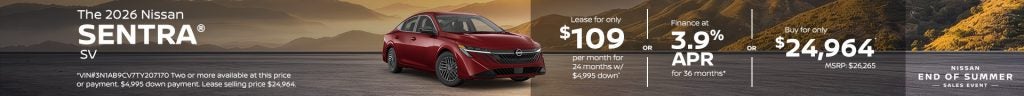 2026 Nissan Sentra SV