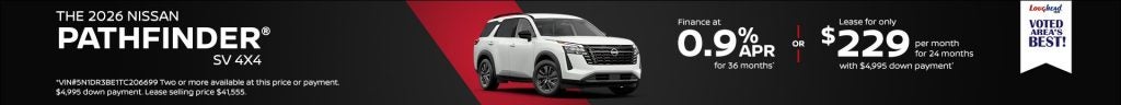 2026 Nissan Pathfinder SV 4x4