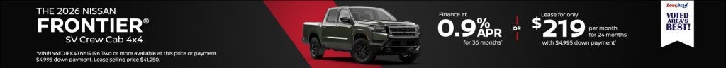 2026 Nissan Frontier Crew Cab SV 4x4