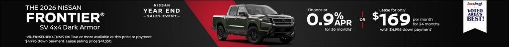 2026 Nissan Frontier SV 4x4 Dark Armor Edition