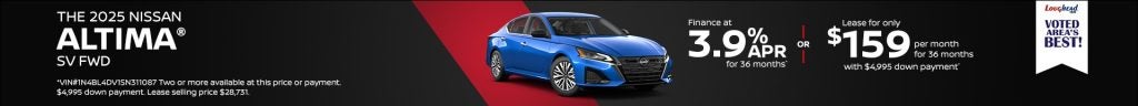 2025 Nissan Altima SV FWD