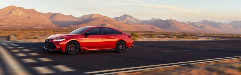 Red Toyota Avalon