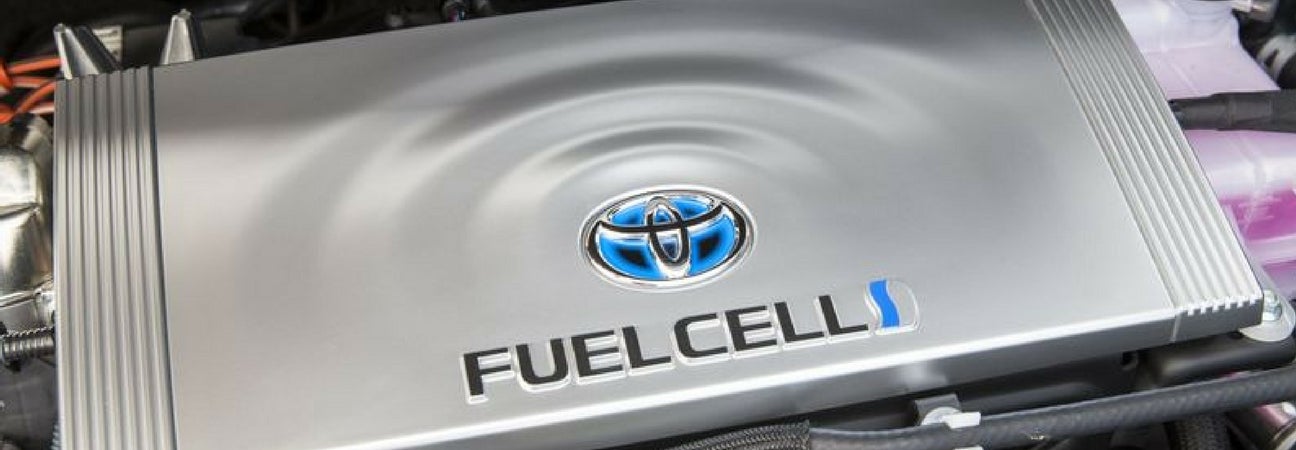 Close up of Toyota Fuel Cell engine