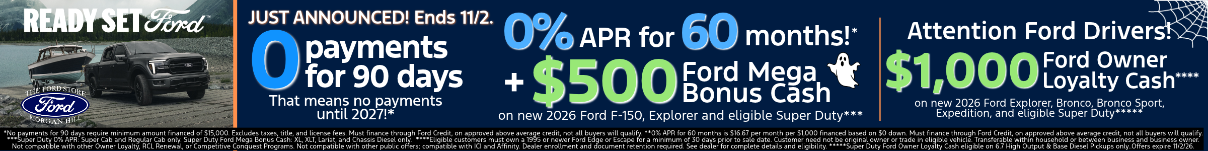 New Ford offers
