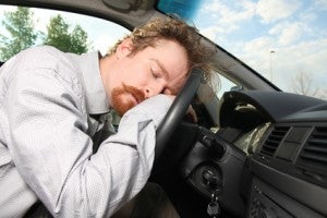 tired driver