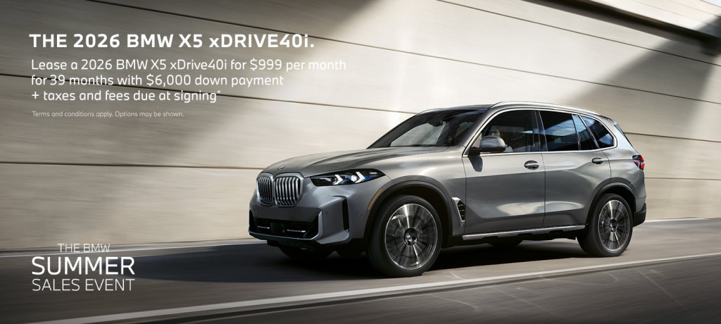 2026 BMW x5 xDrive40i lease special