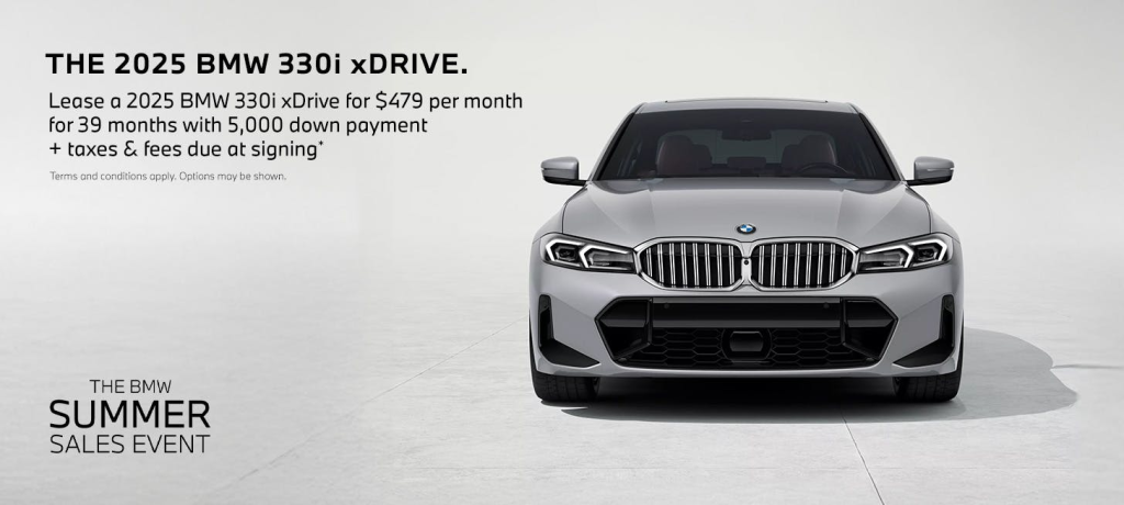 2025 BMW 3 Series 330i xDrive lease special