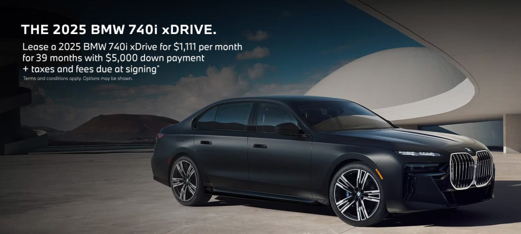 2025 BMW 7 Series 740i xDrive lease special