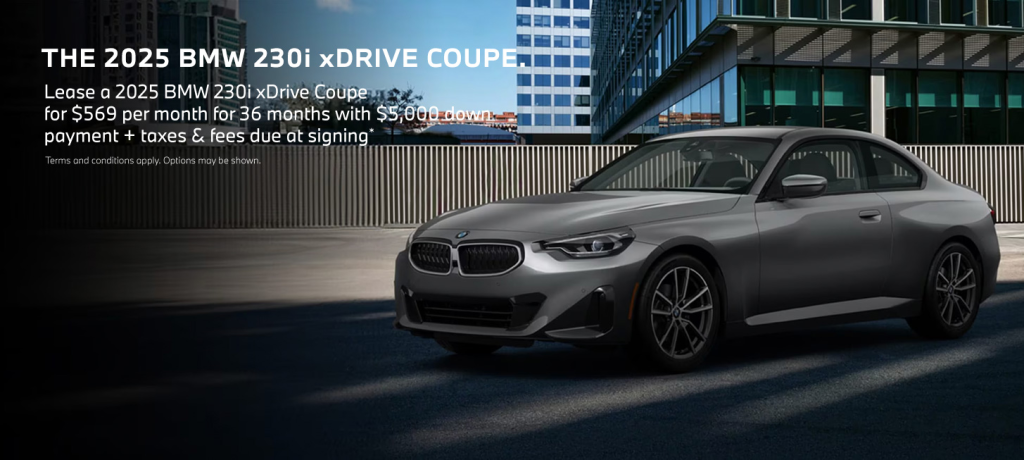 2025 BMW 2 Series 230i xDrive lease special