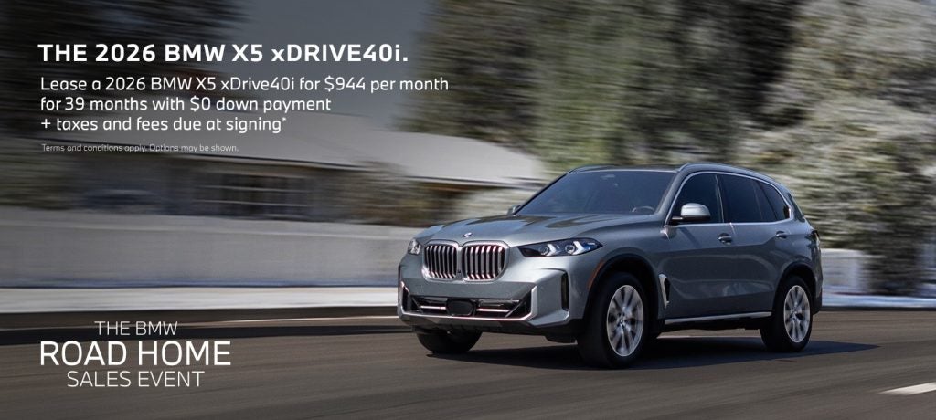 2026 BMW X5 xDrive40i – Lease $944/mo, $0 Down