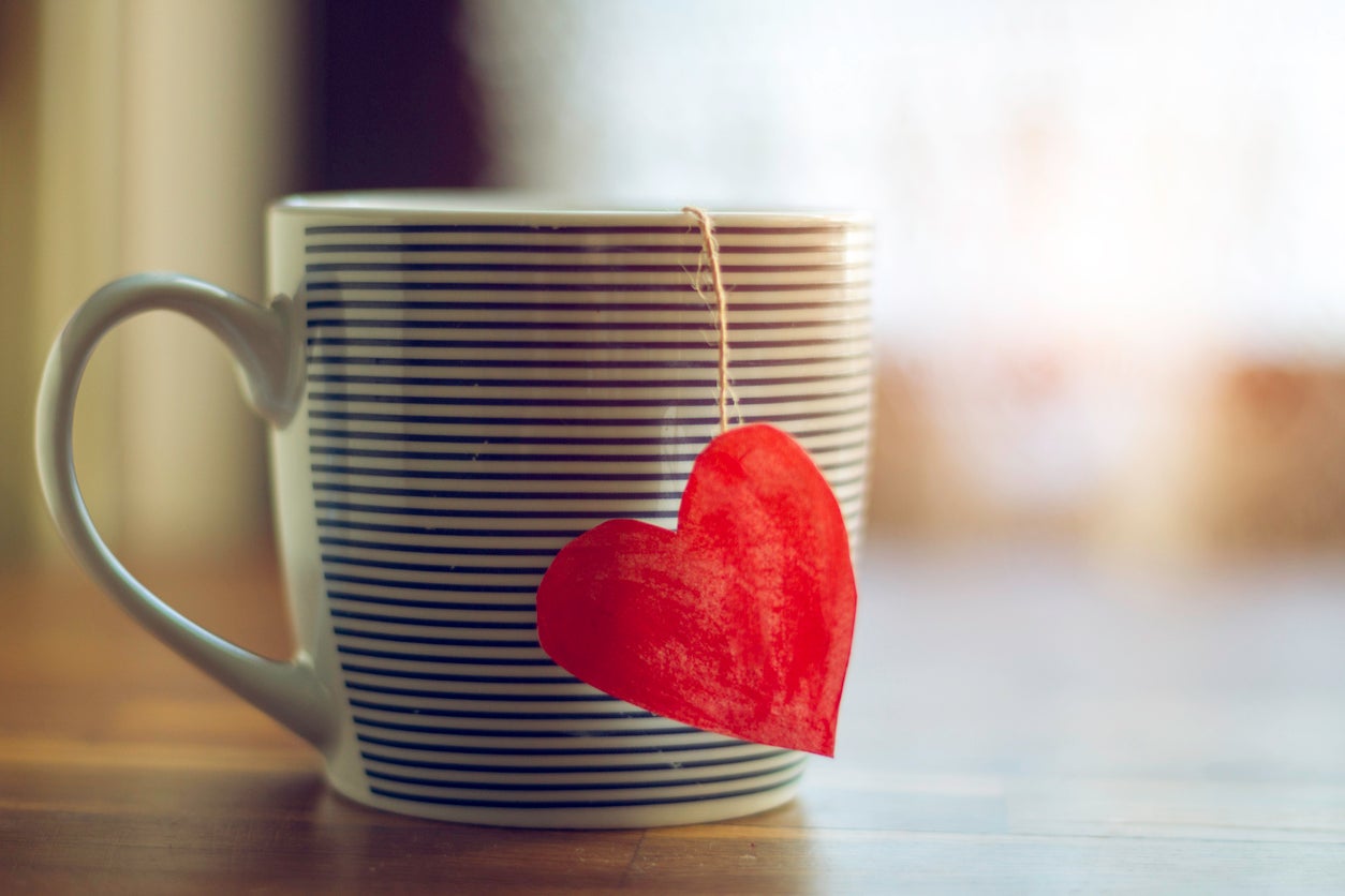 Cup with heart shape