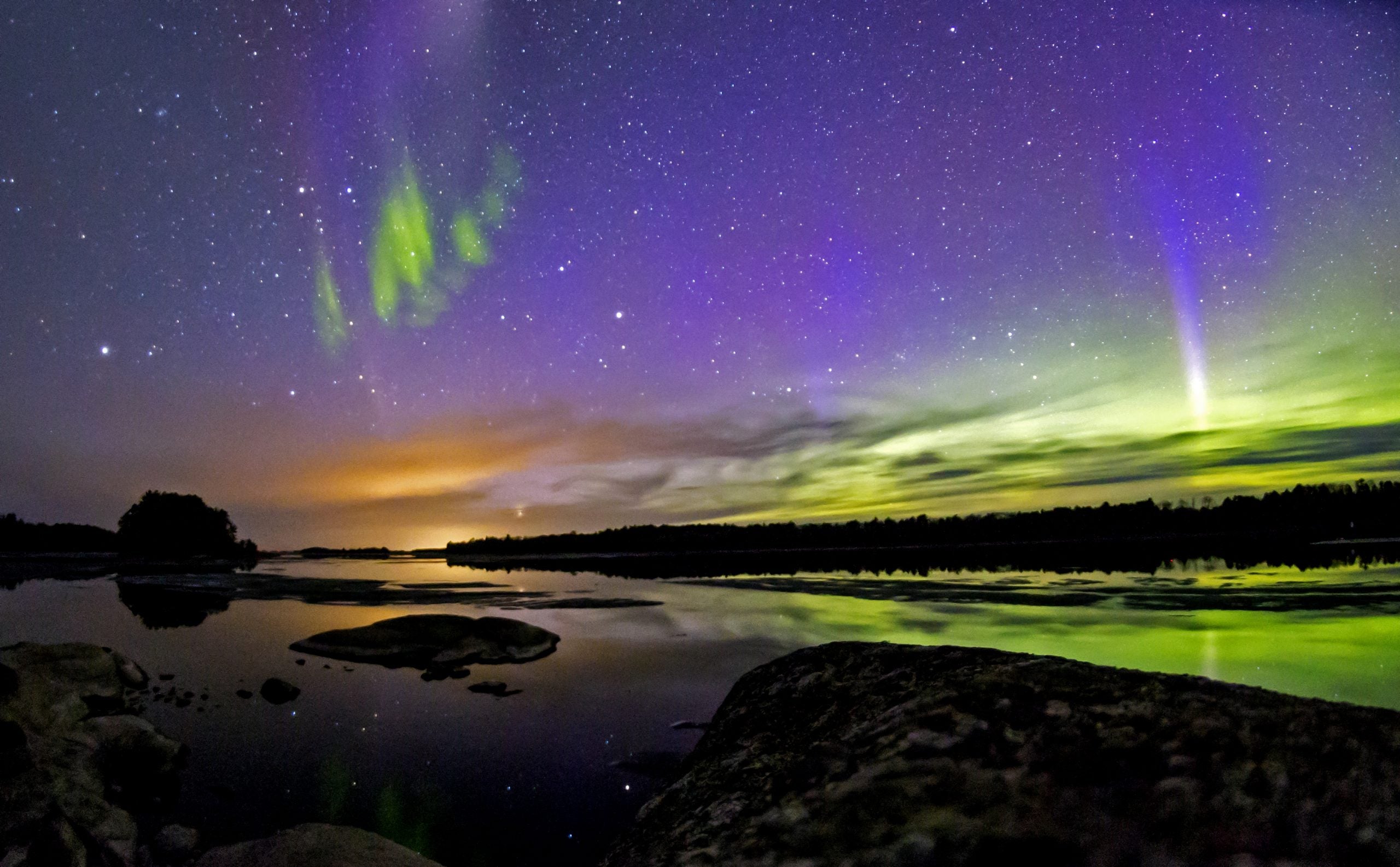 Northern Lights in Voyageurs National Park