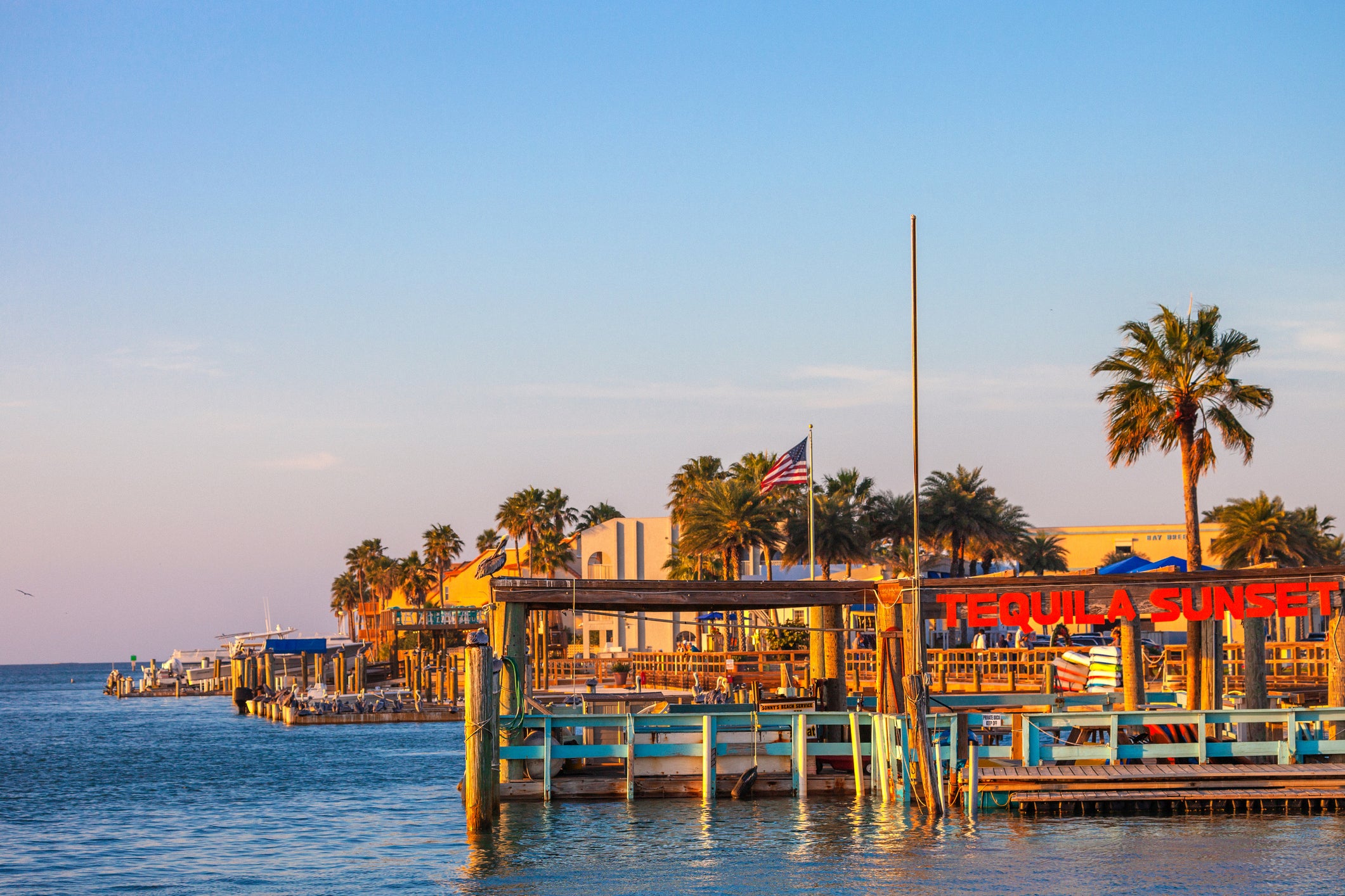 South Padre Island beach bar, Texas
