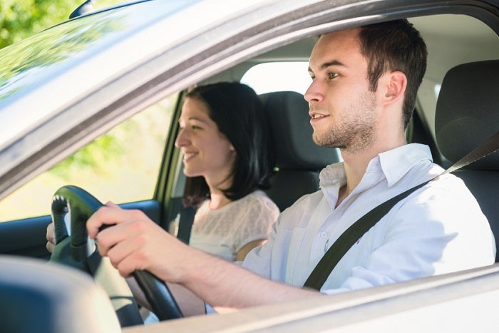 Couple in car