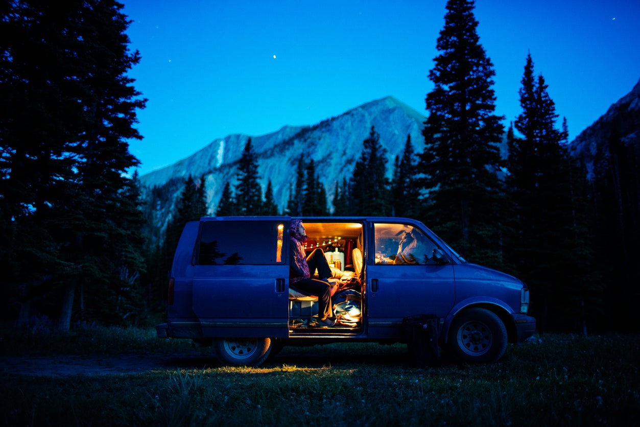 From camping in Montana