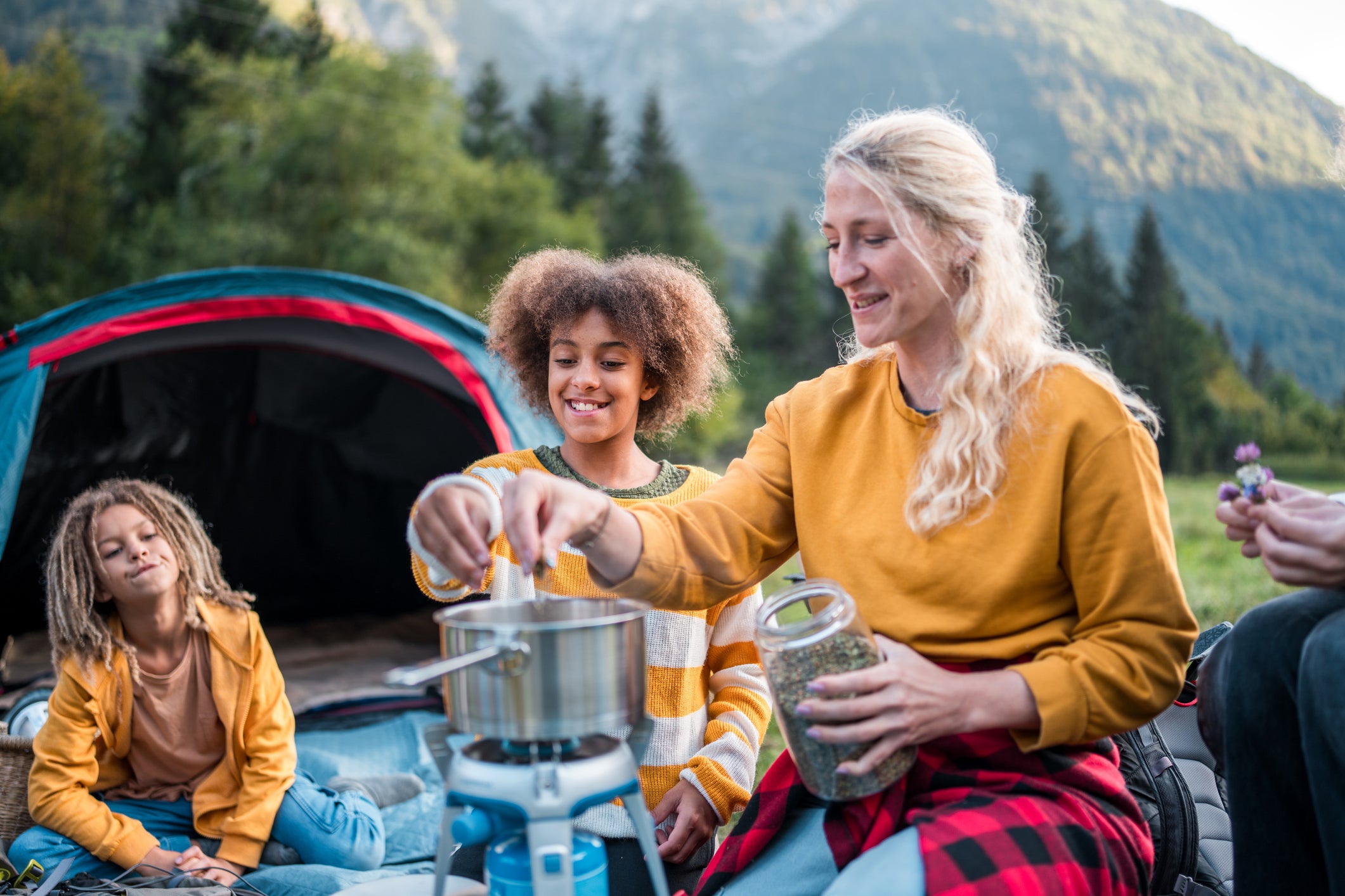 Family Camping Cooking Time