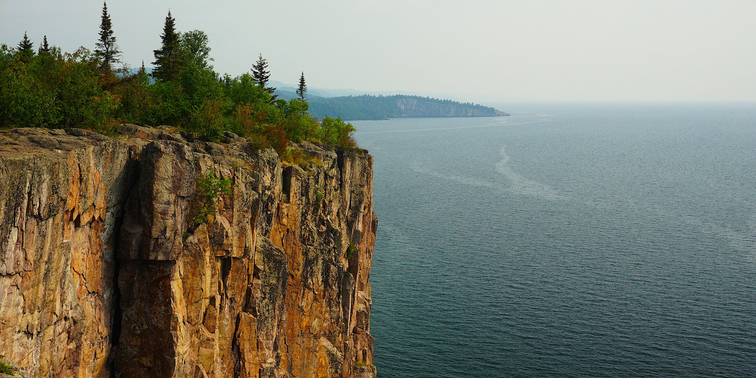 Palisade Head and Cliffs at Tettegouche State Park Minnesota near Silver Bay and Beaver Bay.