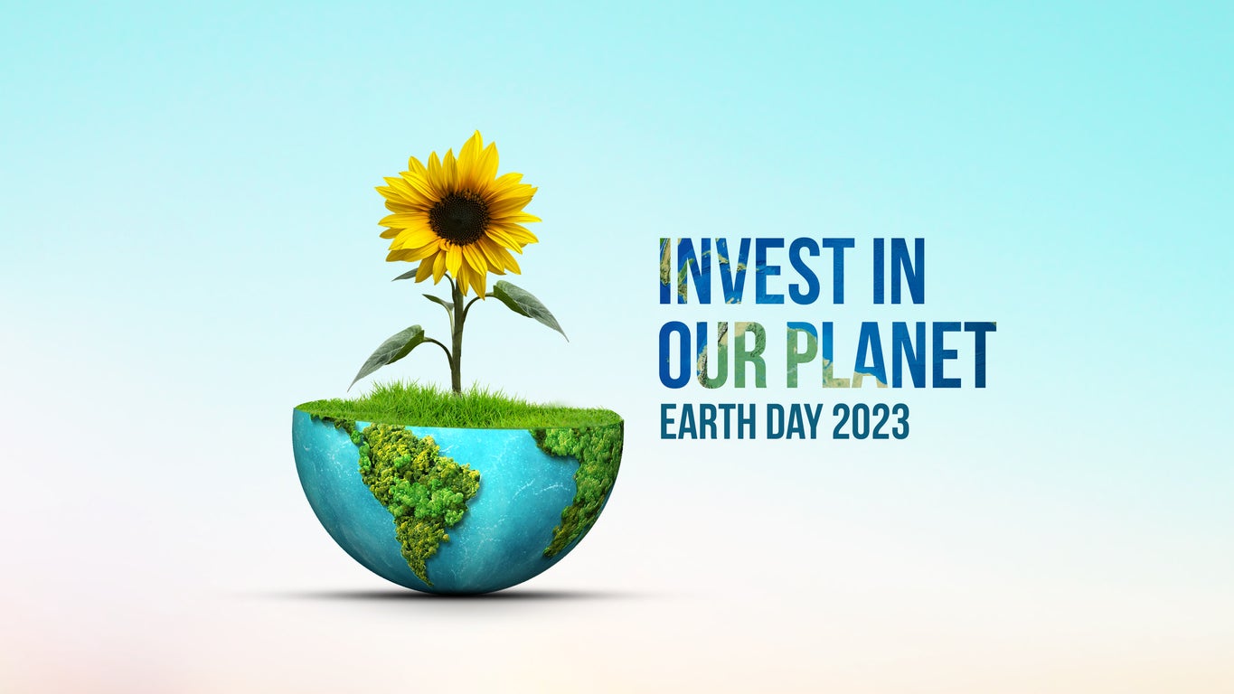 Invest in our planet- World Environment day concept