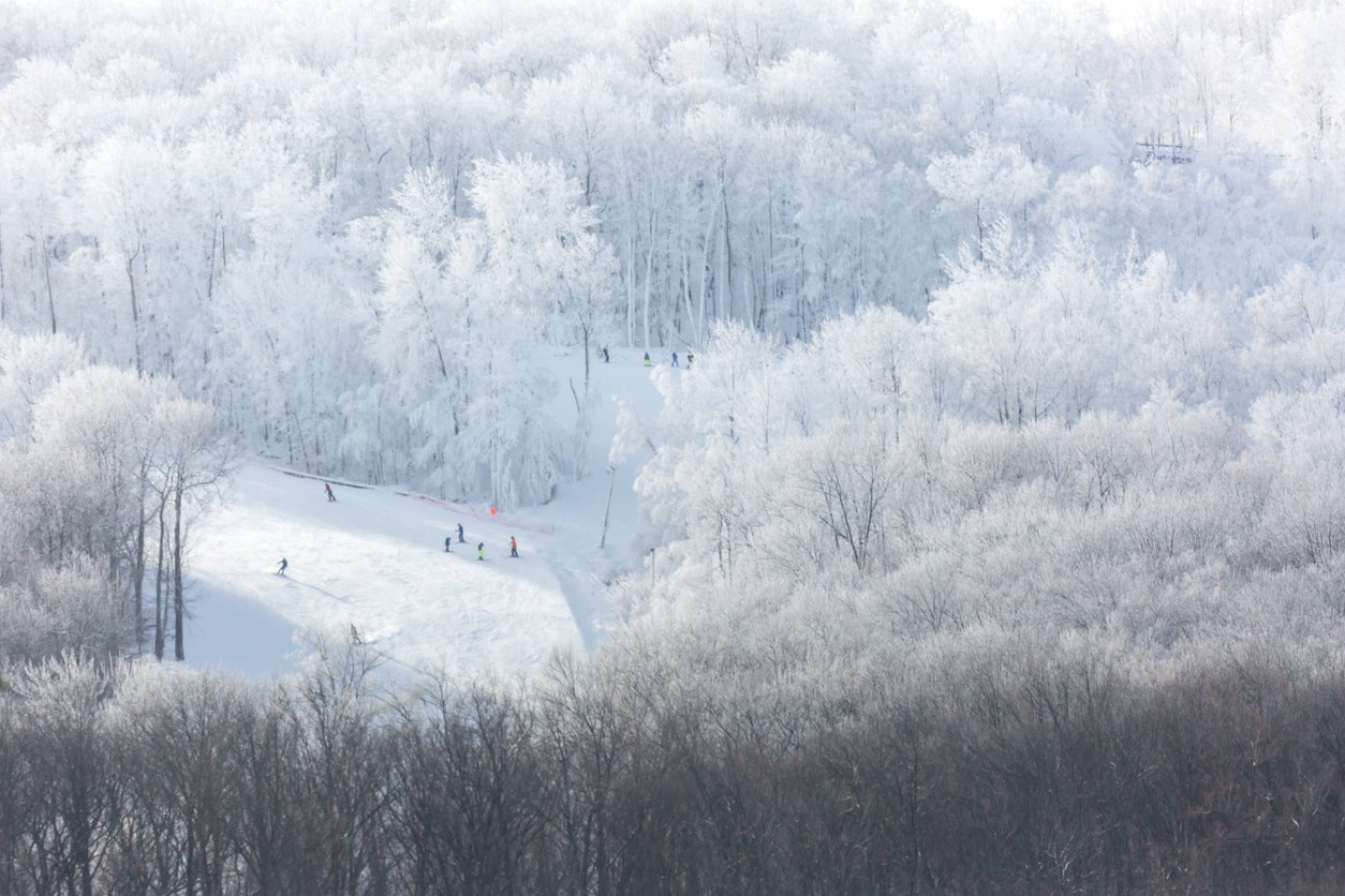 Winter skiing in central Wisconsin