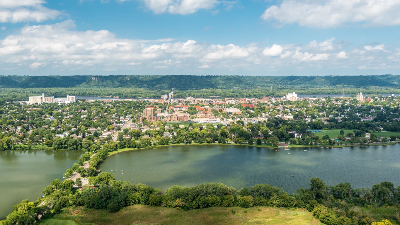 View of WInona, Minnesota from Gavin Heights