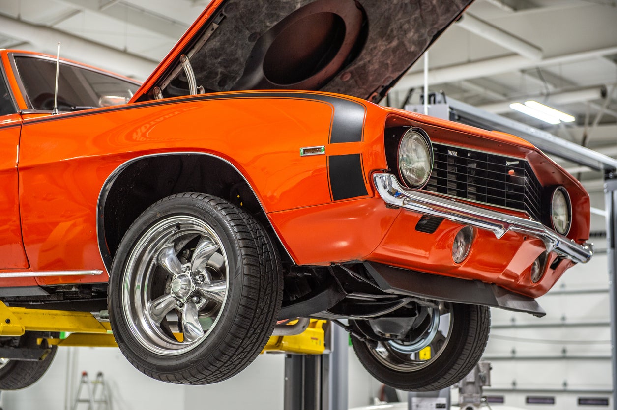 Classic vintage muscle car