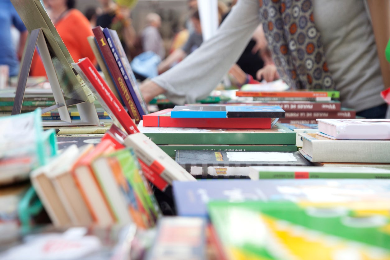 Books for sale on the street