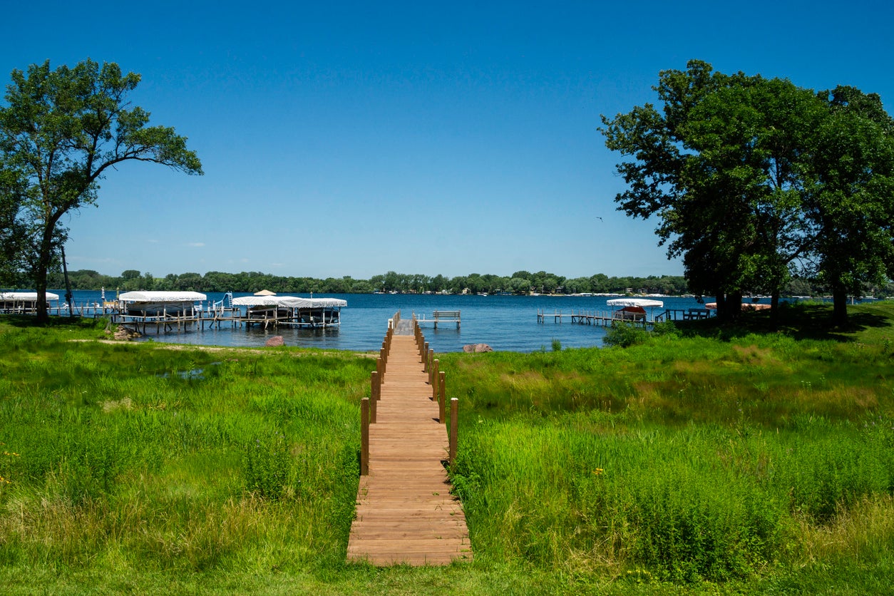 Lake Okoboji in Iowa in the Summer