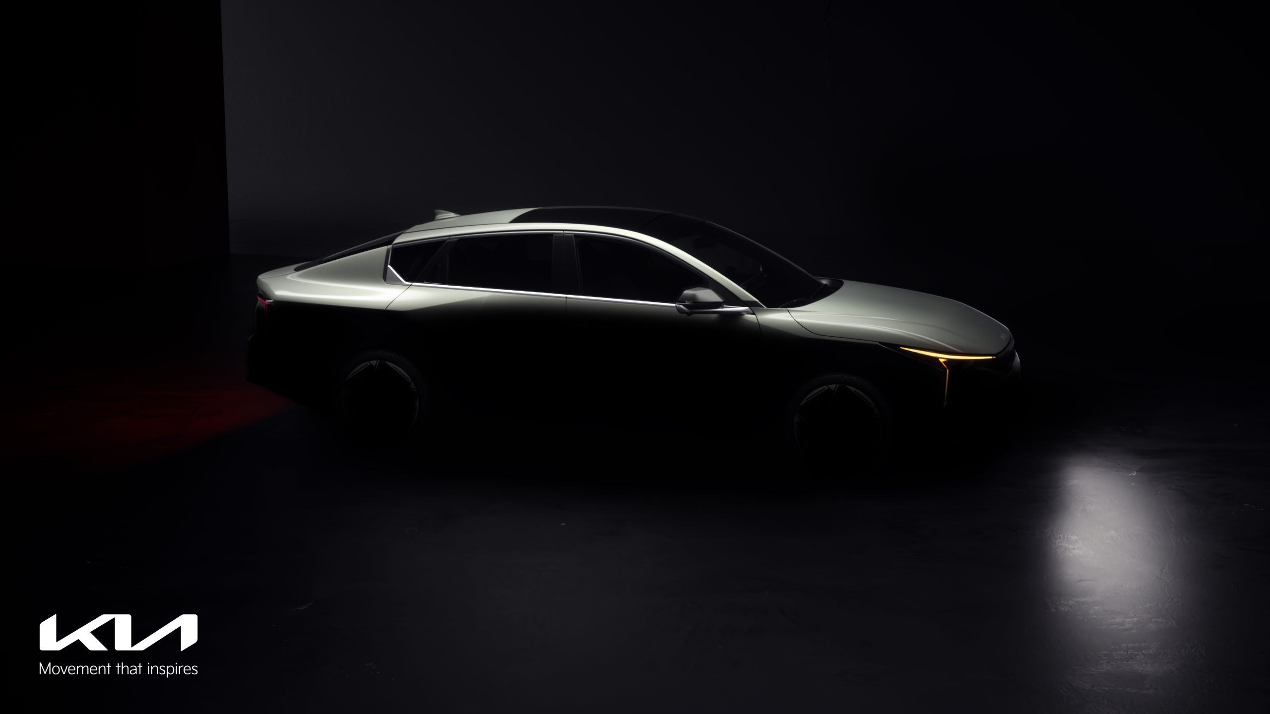 The Kia K4 teased ahead of New York International Auto Show premiere