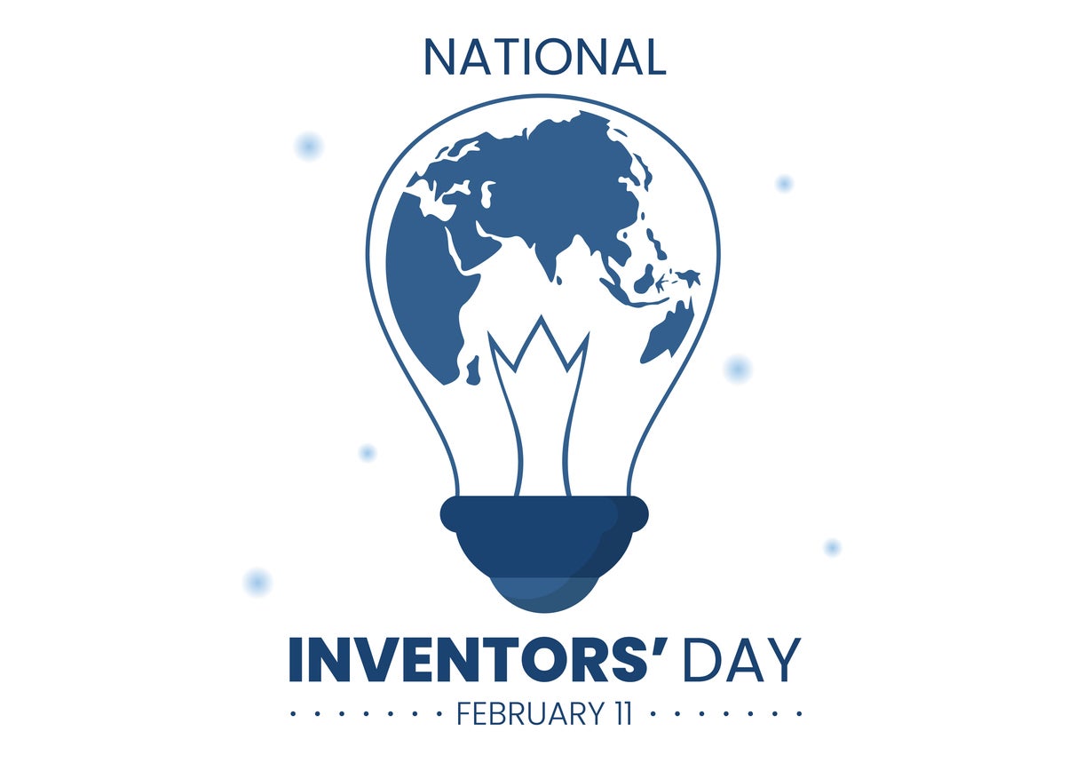 National Inventors Day on February 11 Celebration of Genius Innovation to Honor Creator of Science in Flat Cartoon Hand Drawn Template Illustration
