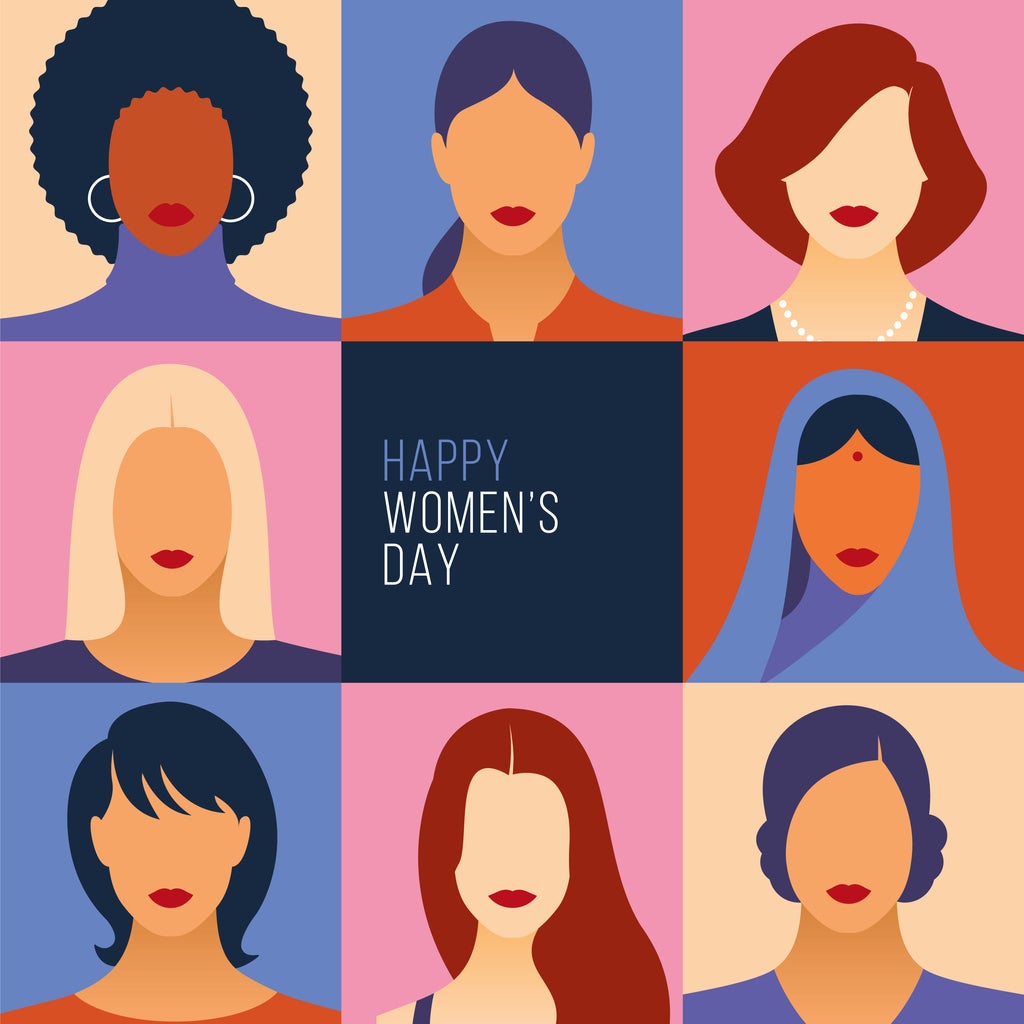 Women empowerment movement pattern. International Women’s day graphic in vector.