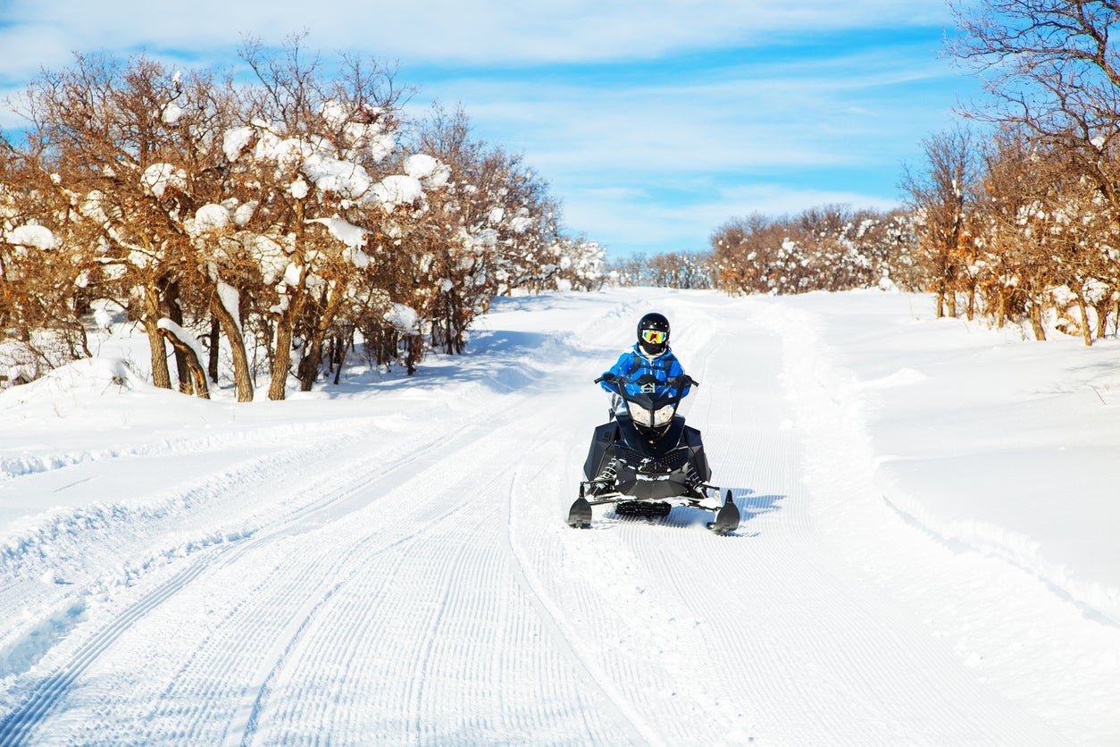 Snowmobiling