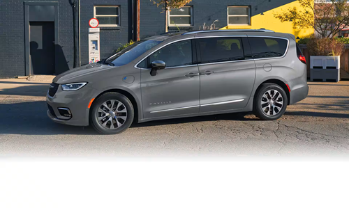 Chrysler Pacifica on the roadway